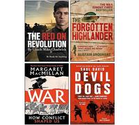 The Forgotten Highlander, The Red on Revolution, War How Conflict Shaped Us [Hardcover], Devil Dogs 4 Books Collection Set