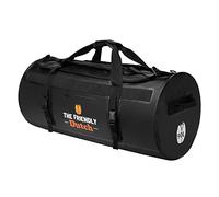 The friendly Dutch Borsone grande da 90 l - Borsa sportiva impermeabile Duffel Bag da uomo. È possibile utilizzare questo borsone come borsa da viaggio o zaino., Nero , Sportivo