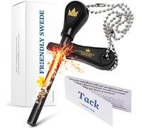 The Friendly Swede Avviatore Easy Grip - acciarino di lunghezza ideale con forte scintilla per campeggio, attività all'aperto, sopravvivenza (1 pacco)