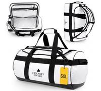 The Friendly Swede Borsa Zaino Impermeabile 500D PVC 60L Bianco