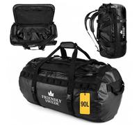 The Friendly Swede Borsa Zaino Impermeabile 500D PVC 90L Nero