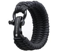 THE FRIENDLY SWEDE Braccialetto di Sopravvivenza Trilobite in Paracord Extra Robusto con Gancio in Acciaio Inossidabile - Taglia Regolabile - Disponibile in Diverse Taglie