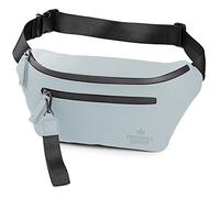 The Friendly Swede Marsupio Portasoldi Unisex, Fanny Pack - VRETA - Marsupio Running - Tracolla Regolabile, Tasche con Cerniera (Grigio Chiaro)
