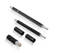 THE FRIENDLY SWEDE Penna Multifunzione Prestige 3-in-1: Penna Touch + Penna con Disco di Precisione + Penna a Sfera (Astuccio con 2 Penne) - Garanzia A Vita (Nero)