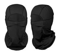 The Friendly Swede Set di 2 passamontagna tipo Balaclava, per sci, moto, 2er-Set Schwarz und Schwarz, Nero - Nordic Version