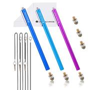 THE FRIENDLY SWEDE XXL Penna Touch per Touchscreen con Punta Ibrida Sostituibile in Microfibra, 18,5cm (Viola + Blu Scuro + Azzurro)