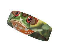 The Frog Family is Reading - Fascia per capelli sportiva per donne e uomini, adatta a tutte le dimensioni della testa, ultra assorbente e antiscivolo, per corsa, yoga, palestra