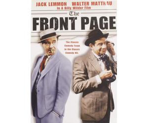 The Front Page (DVD) Jack Lemmon Walter Matthau Susan Sarandon Vincent Gardenia