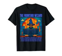 The Frontend Wizard Funnt Frontend Engineer Maglietta
