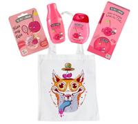 The Fruit Company Set Pack Regalo Ciliegia, Include Tote Bag Design, Balsamo per le labbra, Gel per le mani, Colonia Eau de Toilette, Mikado Deodorante | MSO