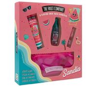 The Fruit Company Set Pack Regalo Summer Sandia | Olio per labbra, Crema per le mani, Colonia Eau de Toilette + Astuccio per la mano | Edizione Estate