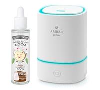 The Fruit Company Umidificatore 2.0 + Essence 50 ml. A Scegliere - Diffusore Ultrasonico con Luce LED - Serbatoio 150 ml USB - Aromaterapia e Benessere in Casa (Silenzioso +8h) (COCO)