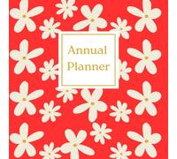 The Fun Floral Planner: Undated 12-Month Goal Organizer with Check Boxes: Elegant Floral Gift for Students, Professionals, Red