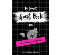 The funniest Guest Book ever: Passenger Madness, hilarious gag gift, new drivers, car, driver, pink
