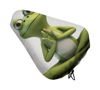 The Funny Frog Doing - Coprisedile per bicicletta da yoga, extra morbido e confortevole, protezione da pioggia e sole, copertura resistente antipolvere per mountain bike da città