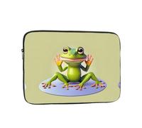 The Funny Frog Doing Yoga - Custodia protettiva per computer da 15", essenziale per lavoro e ufficio