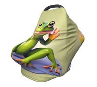 The funny Frog doing yoga versatile full-print passeggino copertura / copertura infermieristica appositamente progettato per il vostro bambino