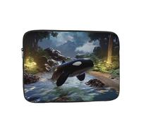 The Fusion of Killer Whales and Forests - Custodia antiurto per laptop, sottile, leggera, portatile, da viaggio, per 10"