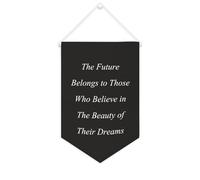 The Future Belongs to Those Who Believe in The Beauty of Their Dreams, striscione in tela motivazionale da appendere alla parete, decorazione da parete per camera da letto, cameretta dei bambini