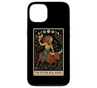 The Future Bull Rider Bull Riding Cowboy Skeleton Tarocchi Carta Custodia per iPhone 13