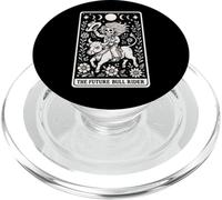 The Future Bull Rider Bull Riding Cowboy Skeleton Tarocchi Carta PopSockets PopGrip per MagSafe