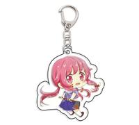 The Future Diary portachiavi carino Mirai Nikki acrilico portachiavi Yuno Gasai ciondolo Yuno Gasai portachiavi decorazione Cosplay doppio strato acrilico chiaro durevole accessori per i fan di Anime