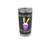 The Future Is Nonbinary Non Bunnary Enby NB Gender Queer Bicchiere termico in acciaio inox doppia parete