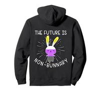 The Future Is Nonbinary Non Bunnary Enby NB Gender Queer Felpa con Cappuccio