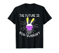 The Future Is Nonbinary Non Bunnary Enby NB Gender Queer Maglietta
