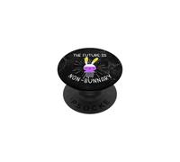 The Future Is Nonbinary Non Bunnary Enby NB Gender Queer PopSockets PopGrip Adesivo