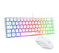 The G-Lab Combo Hydrogen Gaming tastiera e mouse da gioco bianco - QWERTZ