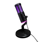 The G-Lab - K-Mic Neon - Microfono USB - Cardioide a doppio canale - Con Supporto e Riduzione del Rumore ENC - Micro Gaming e Microfono PC/PS - RGB a 5 colori - Per Gaming, Streaming e Podcast
