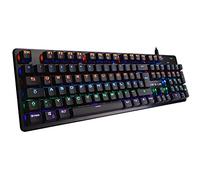 THE G-LAB Keyz Carbon V3 Tastiera meccanica da gioco QWERTZ Blue Switches - Tastiera da gioco LED multicolore con retroilluminazione, anti-ghosting - PC/PS4/PS5/Xbox One/Xbox Series X Nuovo 2022