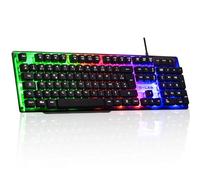 The G-Lab Keyz Neon USB AZERTY Francese Nero