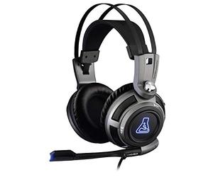 THE G-LAB Korp 200G Cuffie da Gaming con Suono Stereo LED blu Confortevoli e leggere Jack 3,5 mm compatibile con PC/PS4/PS5/Xbox One/Xbox Serie X/Serie S/Mac/Nintendo Switch/Smartphone