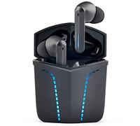 THE G-LAB Korp KRYPTON Cuffie Da Gioco Wireless Bluetooth 5.0, Latenza Bassa, 2 Microfoni, Custodia Ricarica Rapida, Durata Della Batteria di 15 ore, Compatibile iPhone/Android/iPad/PC - NUOVO (nero)