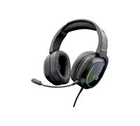 THE G-LAB - Korp Radium Cuffie Gamer con Microfono Detachable, Cuffie da Gioco con LED Luce, Cuffie Filo Gaming Suono Stereo Bass 3.5mm Jack con PS4/PS5/Xbox/Switch/PC Nero