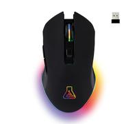 THE G-LAB - Kult Helium Wireless, Mouse da gioco senza fili, mouse da gioco ricaricabile senza fili a 3200 Dpi, mouse da gioco retroilluminato a 7 colori, mouse da gioco RGB senza fili PC/Ps5/Xbox