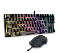 The G-Lab - Tastiera meccanica Combo Mercury EX e mouse da gioco QWERTY con Ñ