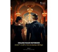 The Gala Deception (Volume 1) - College Ruled Notebook, 7mm, A4 (8.27"x11.69"), 200 Pages: Monte Carlo Man Notebook, Lined Journal for Writing, Study & Reflections