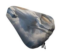 The Galloping Horse is Galloping Bike Seat Cover con coulisse, impermeabile cuscino per sella della bicicletta, protezione solare e antipolvere, copertura antipioggia unisex per mountain bike