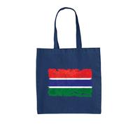 The Gambia Grunge Stile Bandiera - Borsa Tote IN Tela - Banjul Paese Viaggio