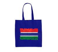 The Gambia Grunge Stile Bandiera - Borsa Tote IN Tela - Banjul Paese Viaggio