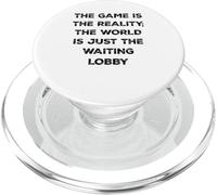 The Game Is Reality Divertente Video Gamer Tee Aspettando Lobby PopSockets PopGrip per MagSafe