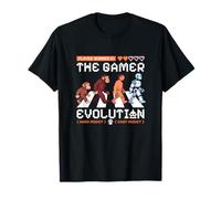 The Gamer Evolution | Vintage per Giocatore di Videogiochi Maglietta
