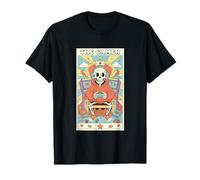 The Gamer Skeleton King Tarocchi Card Retro Videogioco Maglietta