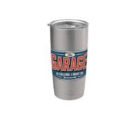 The Garage Is Calling I Must Go Bicchiere termico in acciaio inox doppia parete
