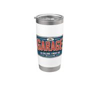 The Garage Is Calling I Must Go Bicchiere termico in acciaio inox doppia parete