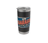 The Garage Is Calling I Must Go Bicchiere termico in acciaio inox doppia parete