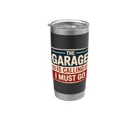 The Garage Is Calling I Must Go Bicchiere termico in acciaio inox doppia parete